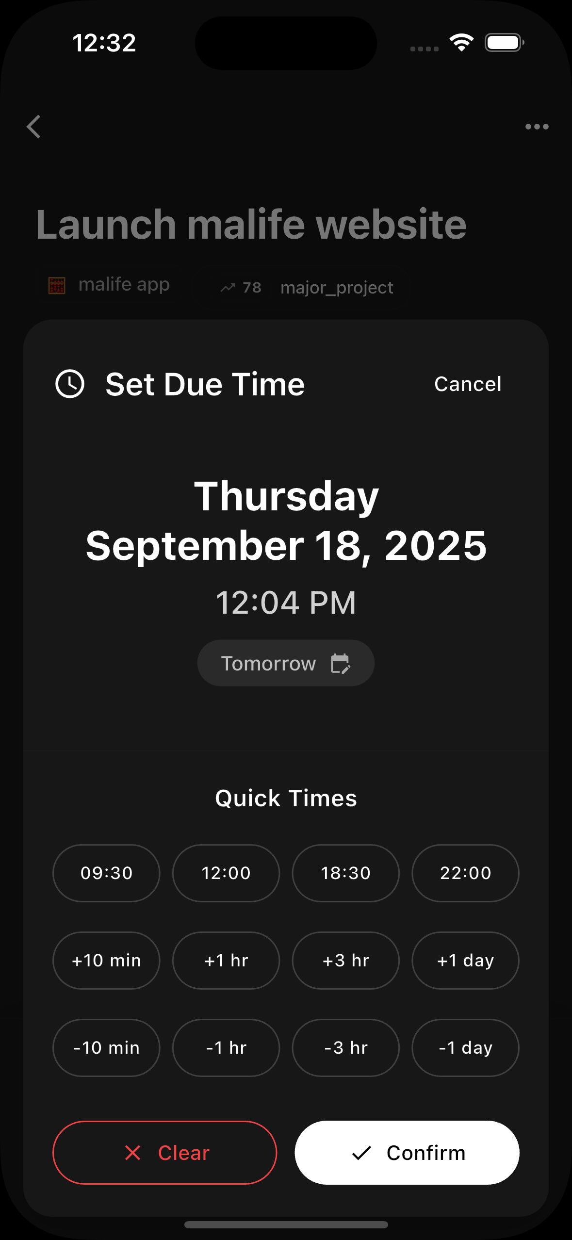 malife app screen 3